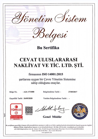 ISO 14001 турецкий
